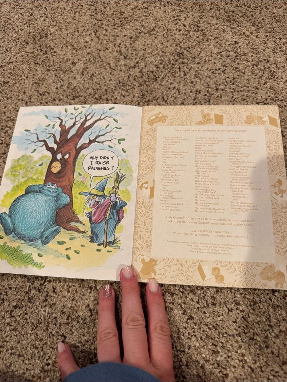 Sesame Street Cookie Monster and Cookie Tree Book - Blue, Green, Brown